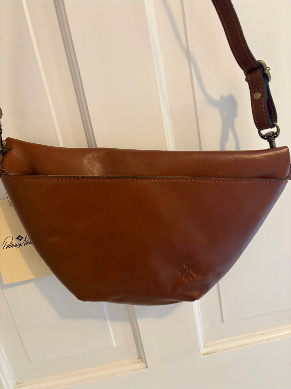 Patricia Nash tooled tinchi Florence Embossed Brown Leather shoulder bag bnwt - Picture 7 of 11